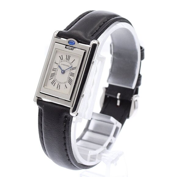 CARTIER Tank Basculante W1011158 Beige Dial Quartz Ladies Watch - Picture 2 of 11